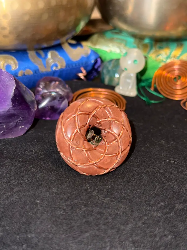 Torus 3 6 9 lotus sacré pendentif bobine de Rodin brillant