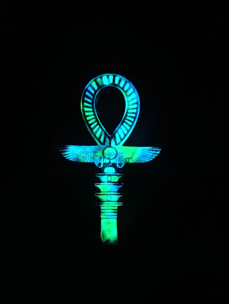 Lucy'ANKH  ANKH Key of Life, Winged Sun God Design with Djed Stability Symbol