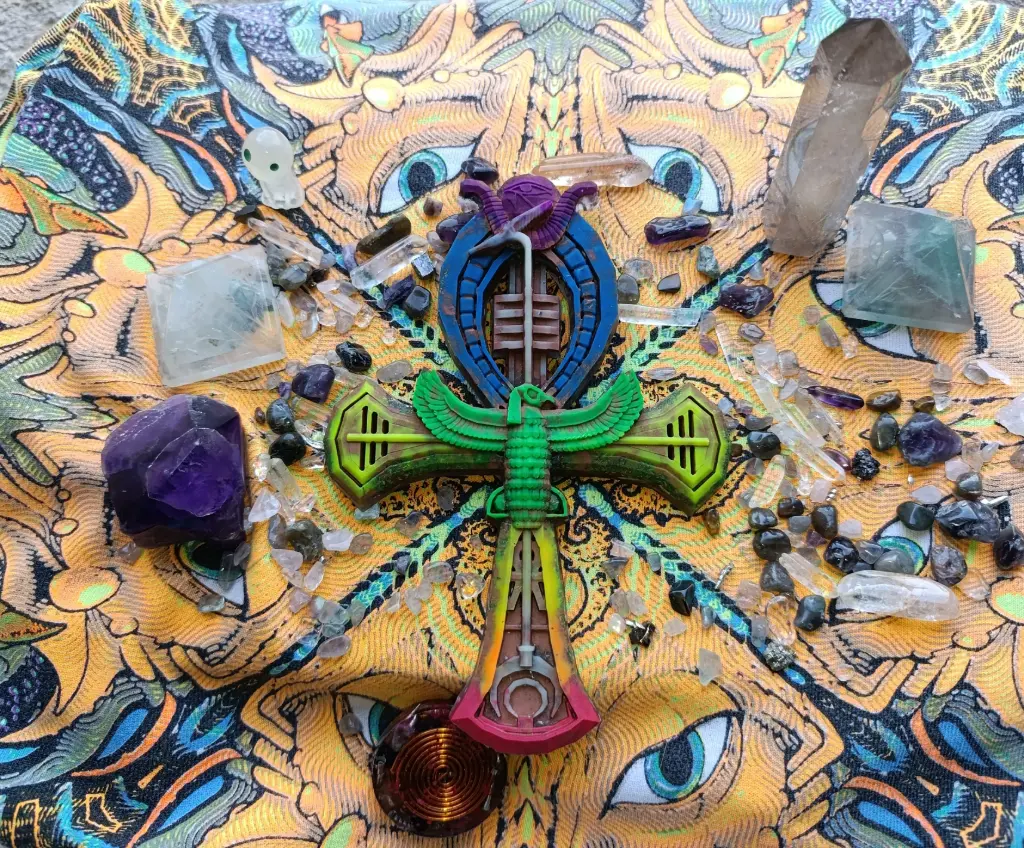 ⚜️ GRANDE CLÉ D'ANKH 7 CHAKRAS : LE TALISMAN DE VIE ÉTERNELLE